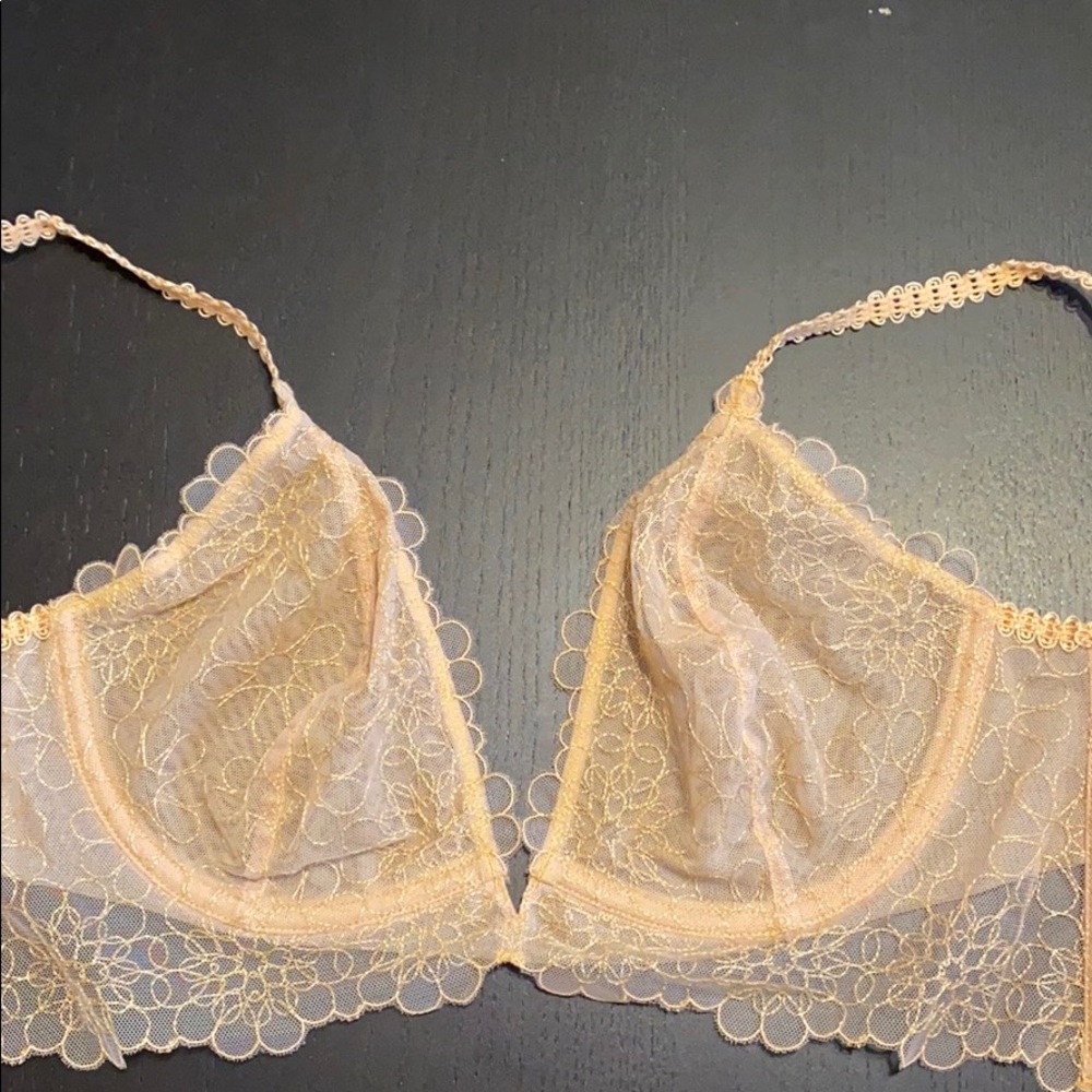 Free People NWT Wheat Sunset Lucia Underwire Bra
